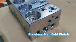 Precision Deburring of Cross Holes in Hydraulic Manifold Blocks CNC Post Processing