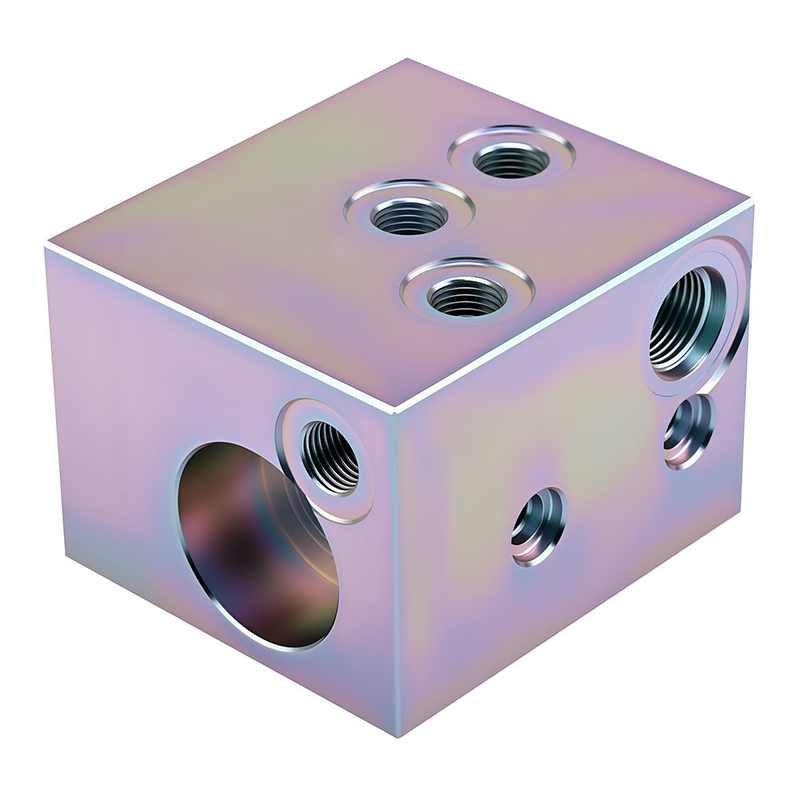 CNC Machined Hydraulic Manifold Block for Marine Equipment