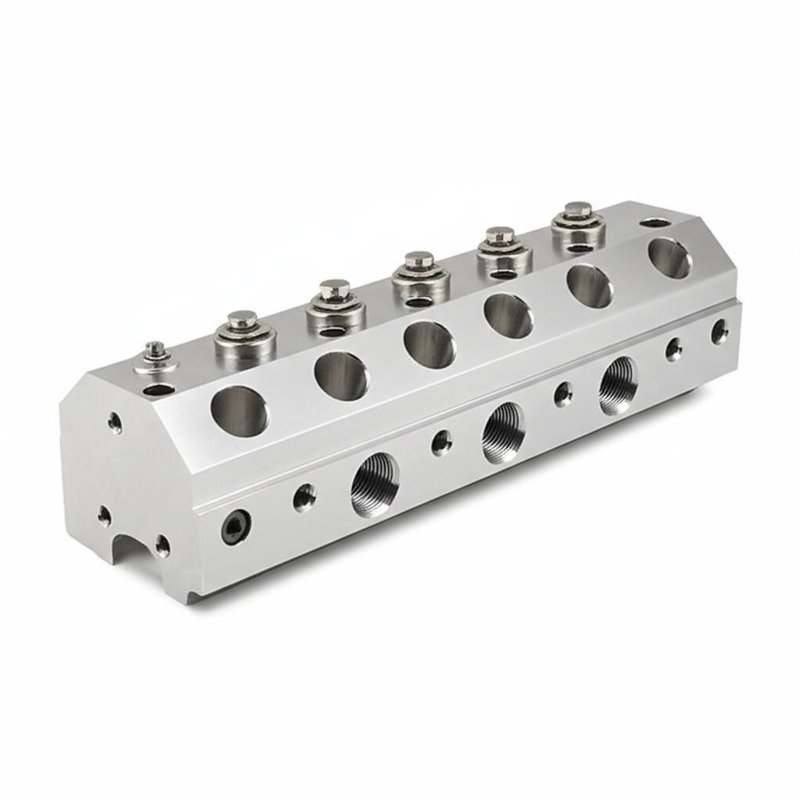 CNC Machined Hydraulic Manifold Block for Marine Equipment