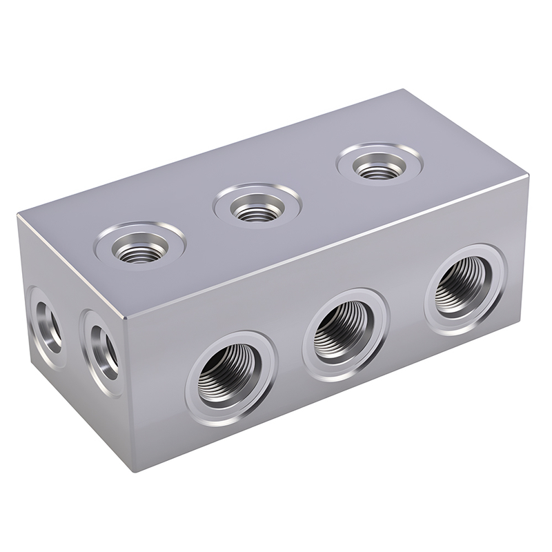 Precision CNC Hydraulic Manifold Block for Offshore Drilling