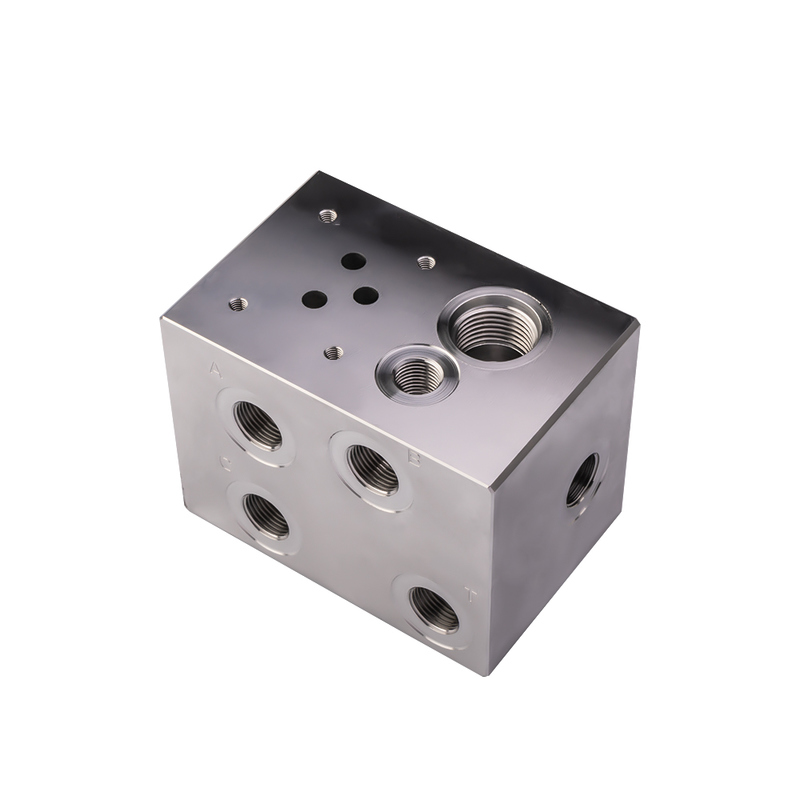 Custom Hydraulic Manifold Block with 5-axis CNC Machining for Precision Fluid Control in Excavators