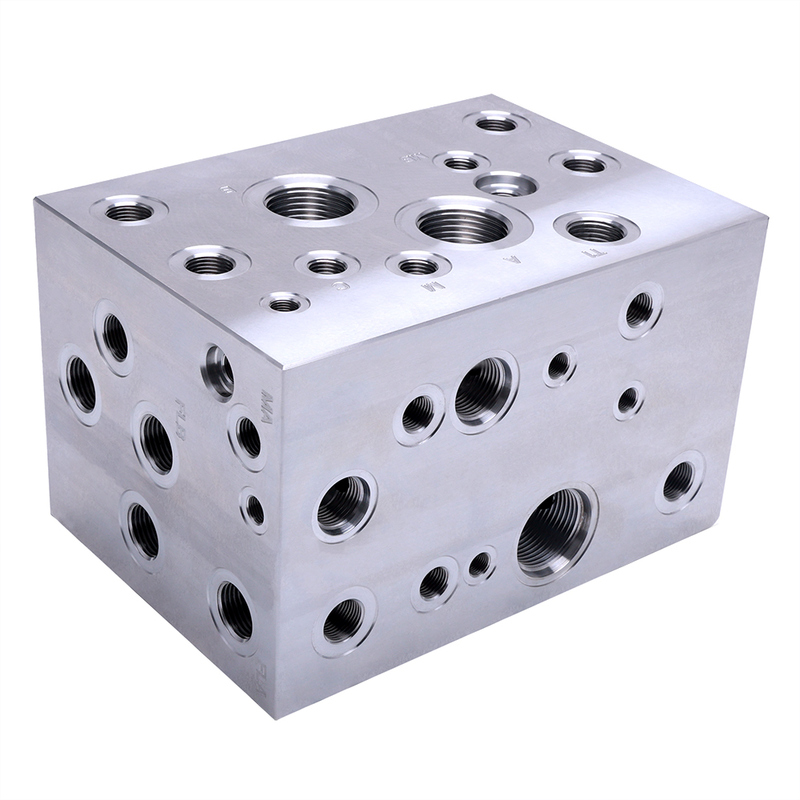 Hydraulic Manifold Block CNC Machining Factory Offering Structural Optimization Design and Multiple Surface Treatment Options for Automation and Agricultural Machinery