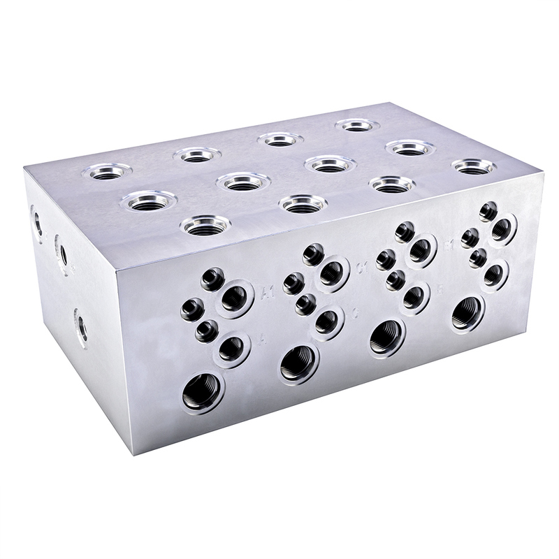 Hydraulic Manifold Block CNC Custom Production Factory Offering One-Stop Design Manufacturing and Testing Solutions for Engineering Hydraulic Applications
