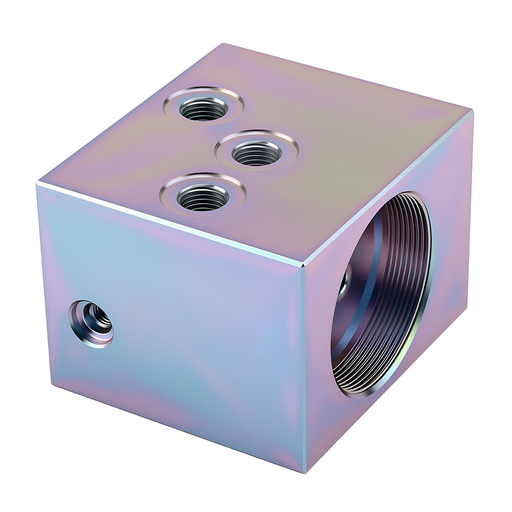 CNC Machined Hydraulic Manifold Block for Marine Equipment