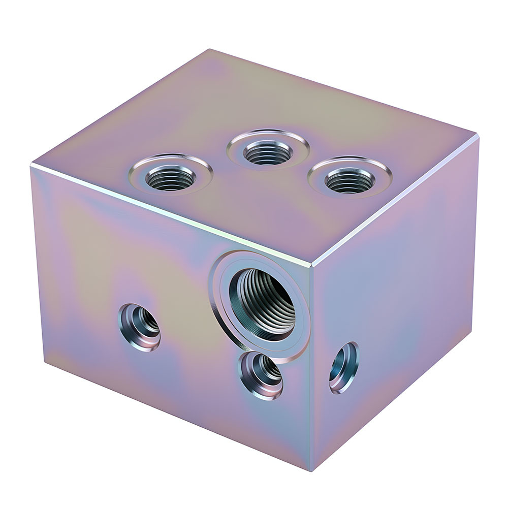 CNC Machined Hydraulic Manifold Block for Marine Equipment