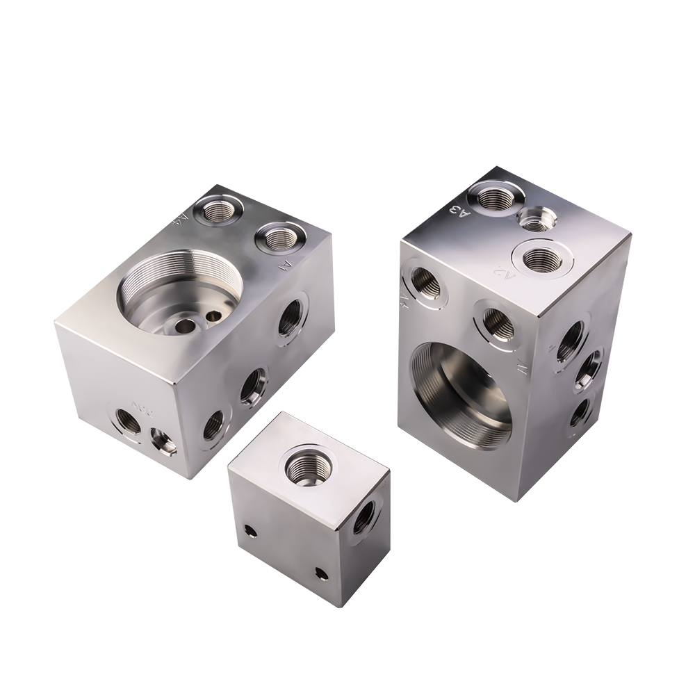 Custom Hydraulic Manifold Block with 5-axis CNC Machining for Precision Fluid Control in Excavators