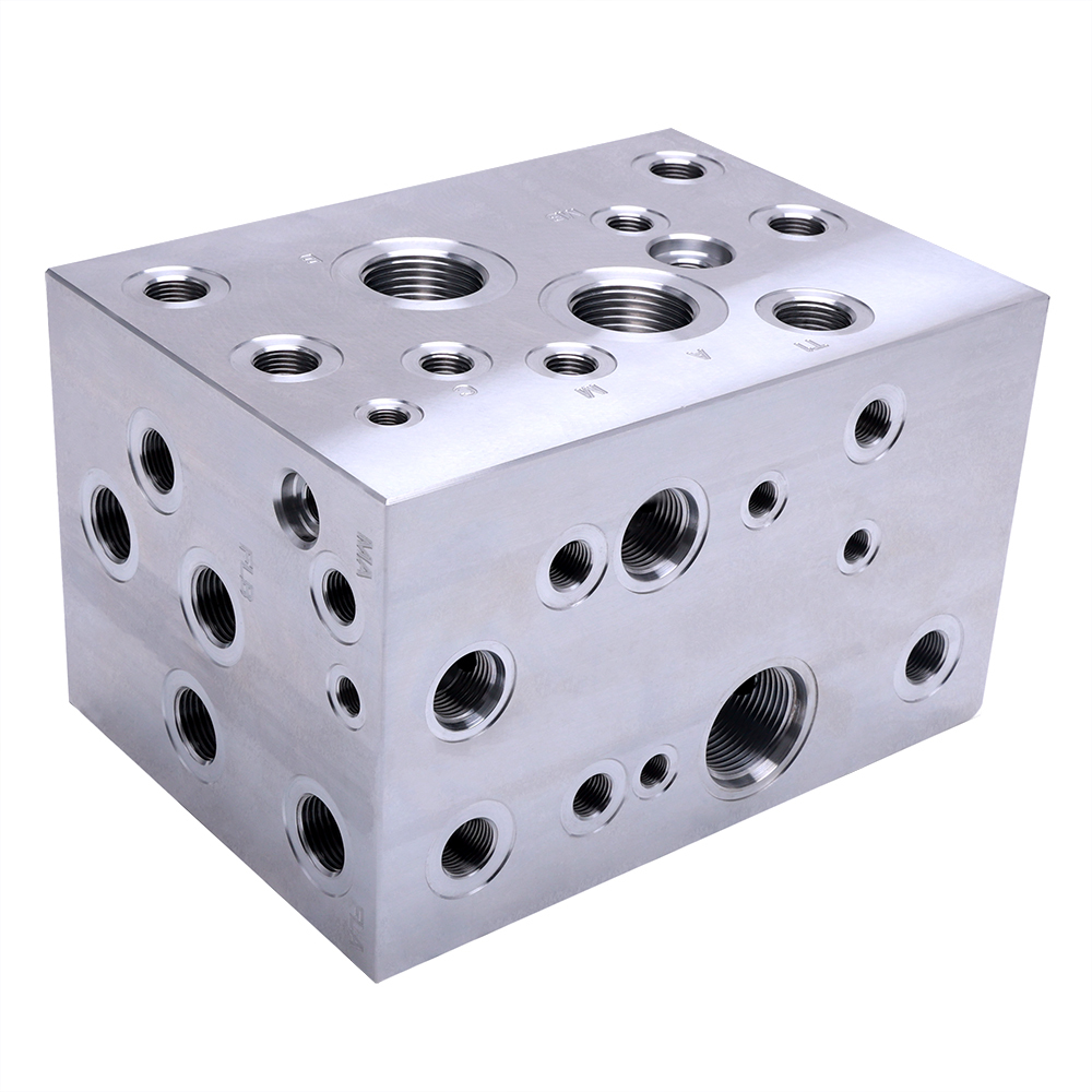 Hydraulic Manifold Block CNC Machining Factory Offering Structural Optimization Design and Multiple Surface Treatment Options for Automation and Agricultural Machinery