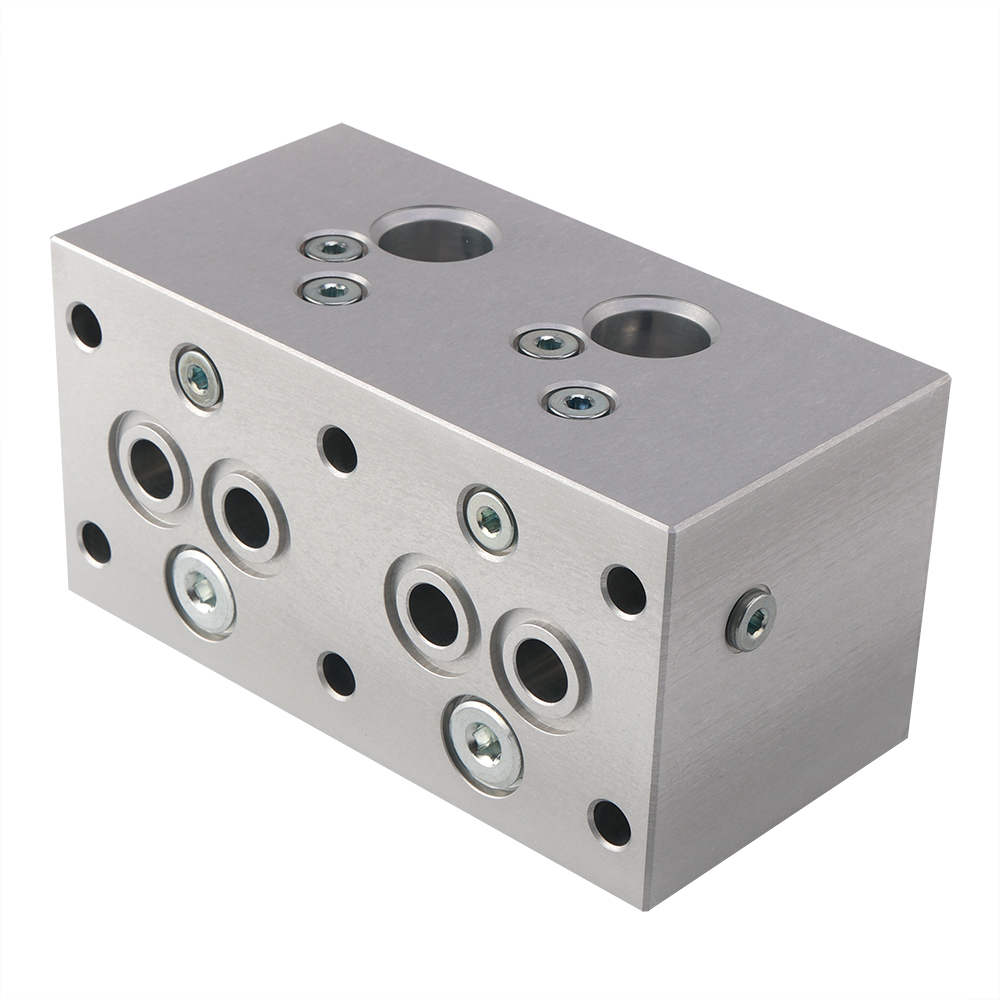 Precision Hydraulic Manifold Block Custom Factory Offering One-Stop CNC Machining Solution from Design to Mass Production for Engineering Machinery and Hydraulic Units