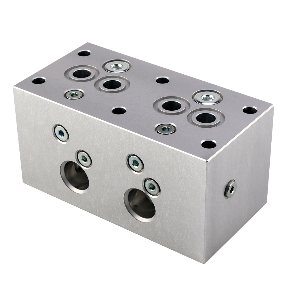 Precision Hydraulic Manifold Block Custom Factory Offering One-Stop CNC Machining Solution from Design to Mass Production for Engineering Machinery and Hydraulic Units